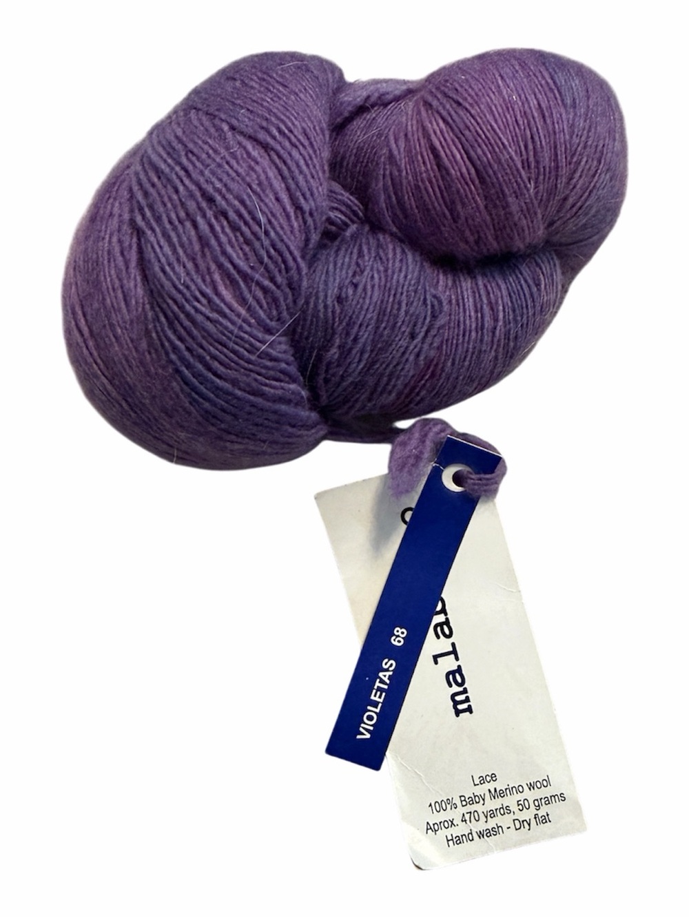 Malabrigo Purple Baby Merino Lace Yarn - Violeta